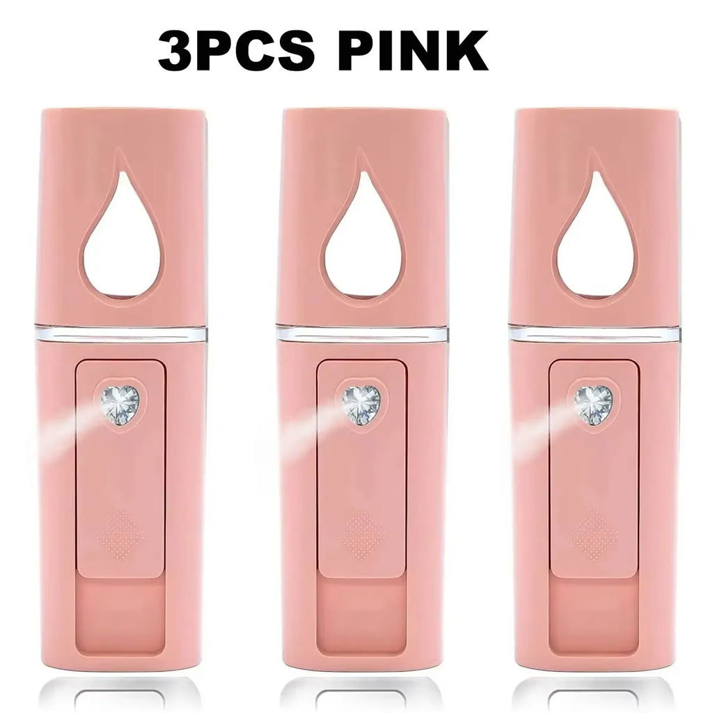 1PCS/3PCS 20ml Face Steamer Air Humidifier Facial Sprayer Nebulizer Hydrating Anti-aging Nano Wrinkle Women Beauty Skin Care