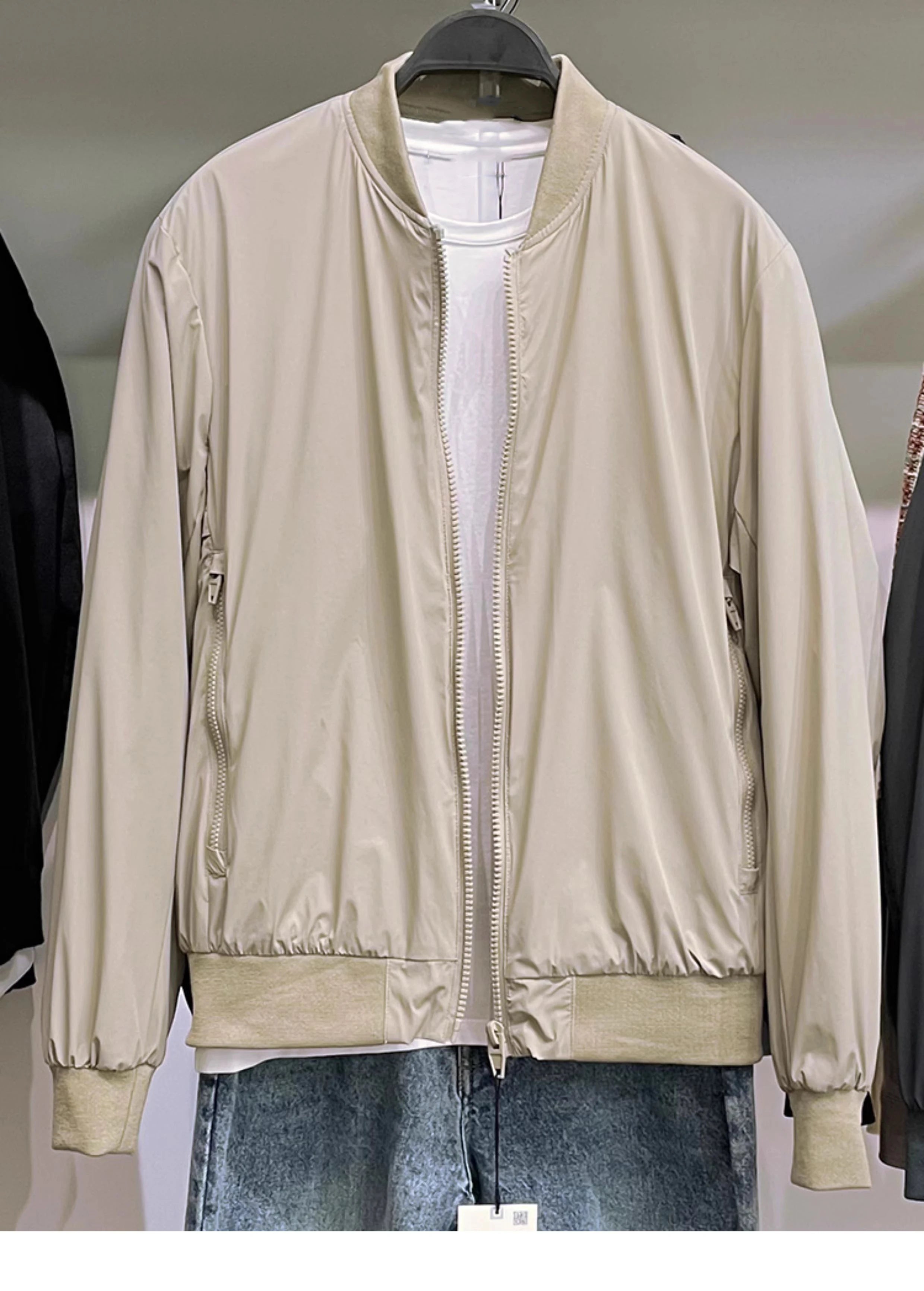 2025 men's new stand-up collar long sleeve casual cotton jacket Pilot warm cargo outdoor jacket for men