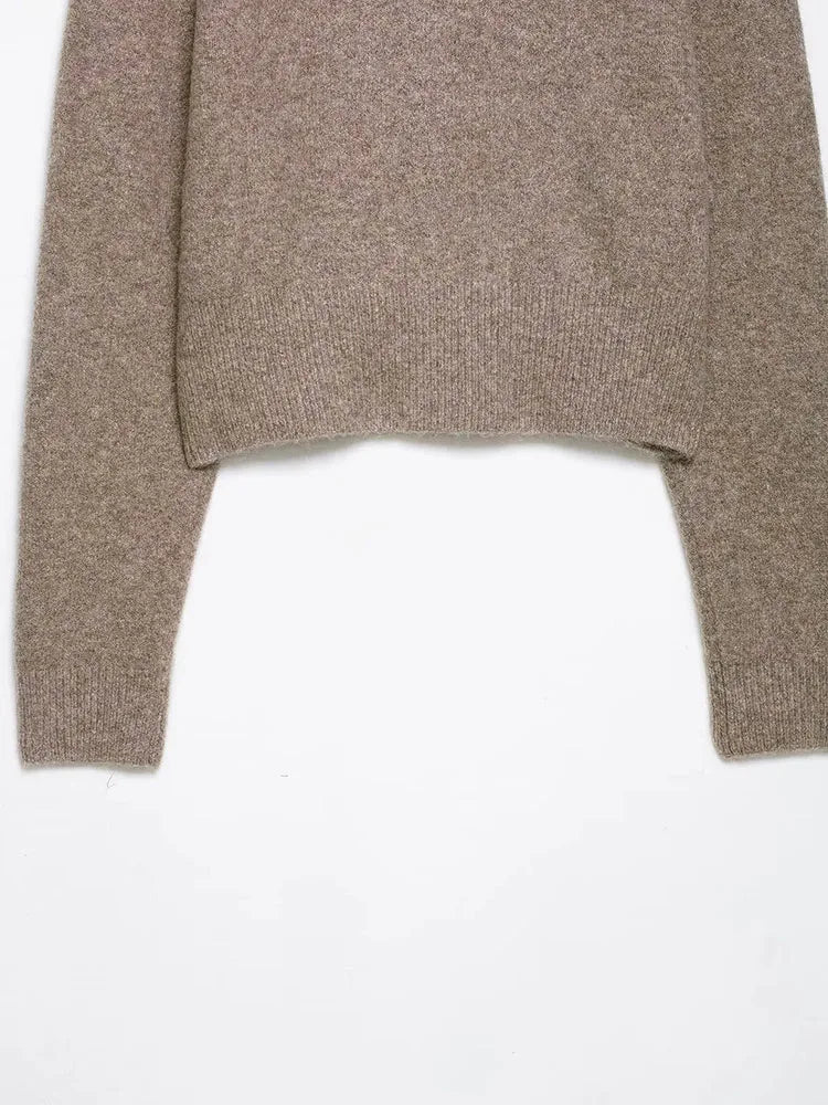 Women 2025 Autumn Basic Casual Short Cardigan Elegant Knitted Cardigans For Women Daily Ladylike Knitted Sweater Knitwear Coat