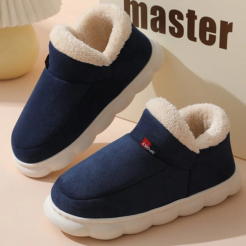 Eyriphy Warm Women Boots Fluffy Fuzzy Women Shoes Memory Foam House Shoes Winter Outdoor Snow Boots Plush Thick Sole Women Boots