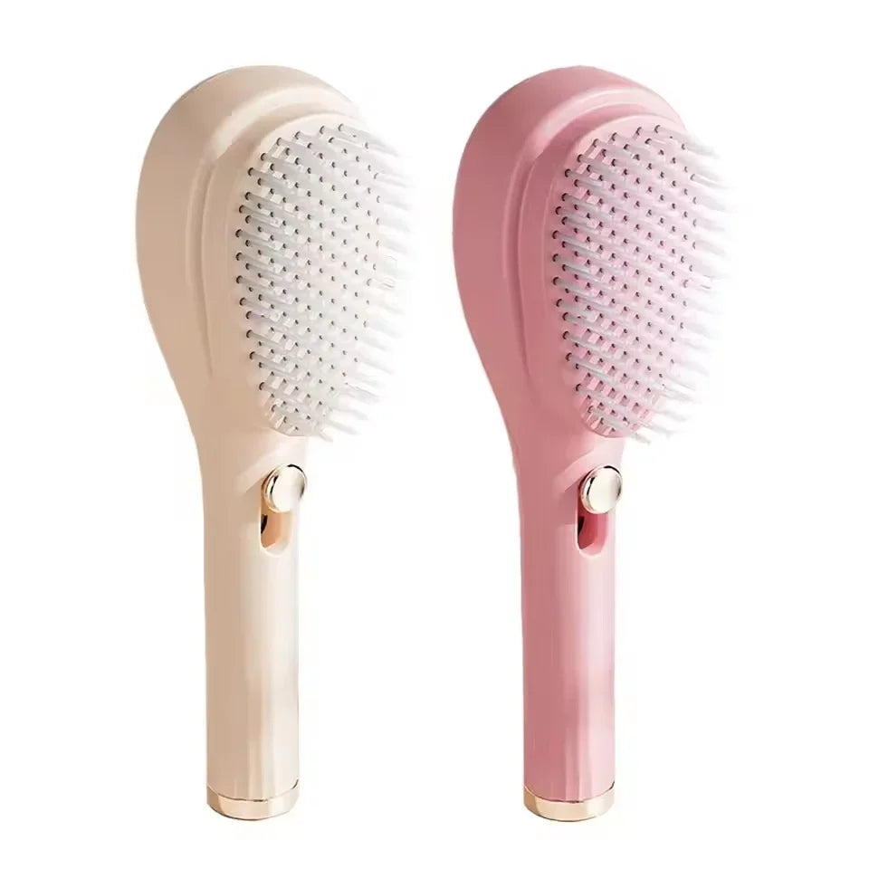 Self Cleaning Hair brush Retractable Hair Brush For women,Airbag Massage Combs for Thick Hair Long Hair