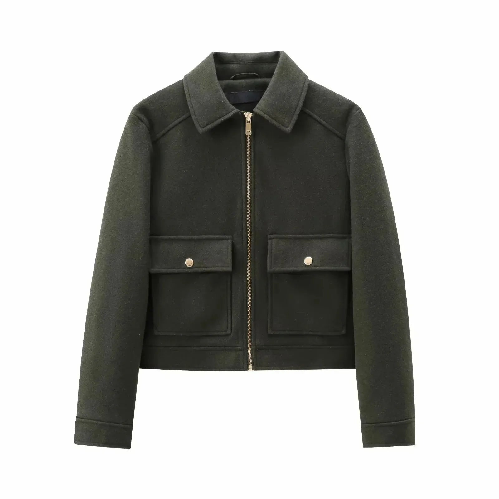 Women's Clothing Bomber Jacket Fast Selling Polychrome Zippers Jackets Fashion  Jacket Coat Lady Long-sleeved Top Autumn