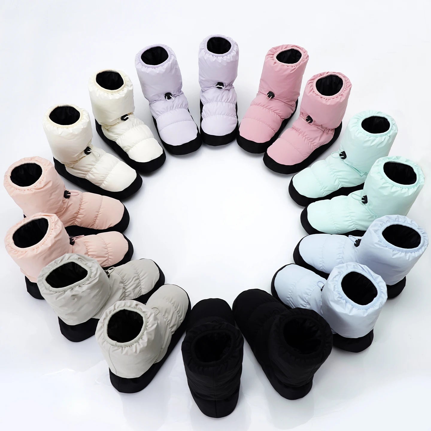 Dance Boots Shoes Ballet Slippers Women Water-proof Warm Up Booties for Adult Ballerina Elastic Shoes Girls Anti-slip Booties