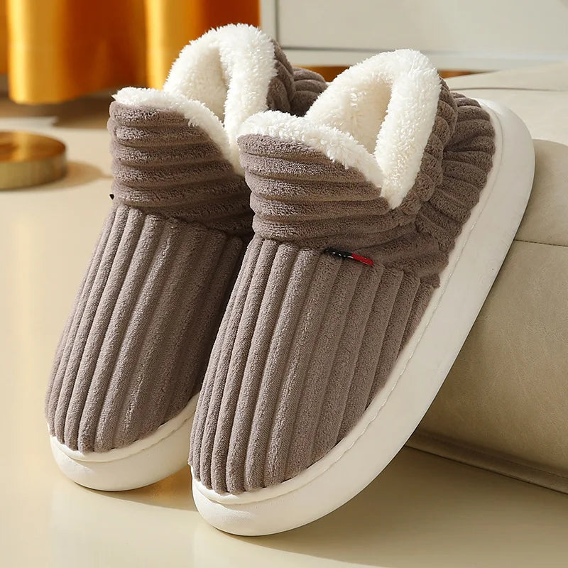 Eyriphy Warm Women Boots Fluffy Fuzzy Women Shoes Memory Foam House Shoes Winter Outdoor Snow Boots Plush Thick Sole Women Boots