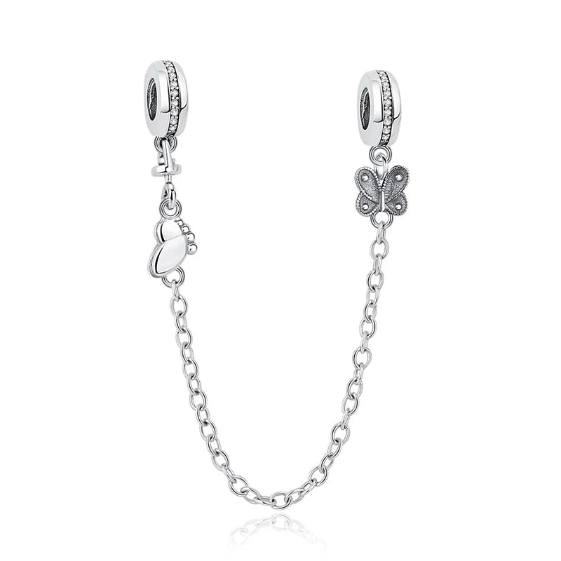 Original 925 Sterling Silver Charms Butterfly Firefly Lucky Clover Beads Fit Brand Bracelets Necklaces Diy Jewelry For Women