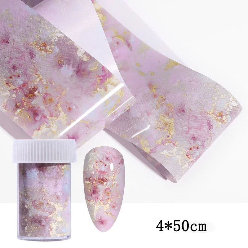 Nail Sticker Marble Pattern Nail Foil Nail Art Transfer Decals Slider Nail Water Decal Design Accessories Manicures Decorations