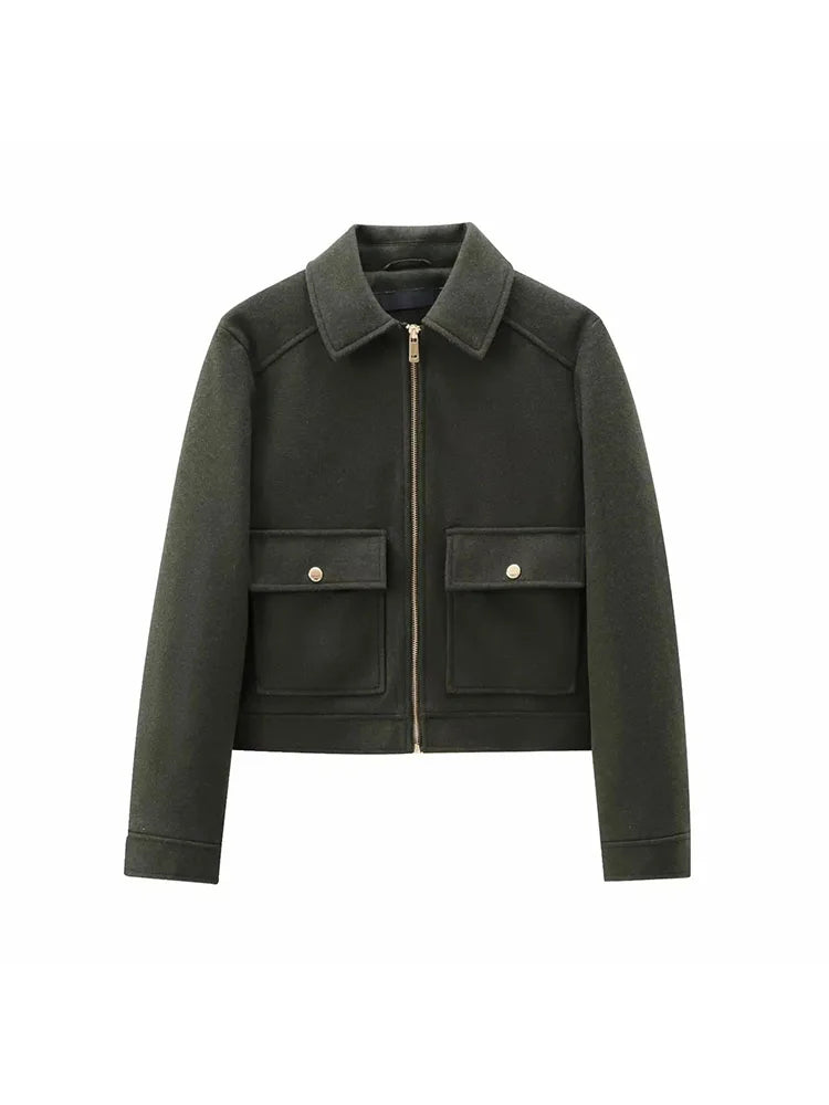 Women's Clothing Bomber Jacket Fast Selling Polychrome Zippers Jackets Fashion  Jacket Coat Lady Long-sleeved Top Autumn