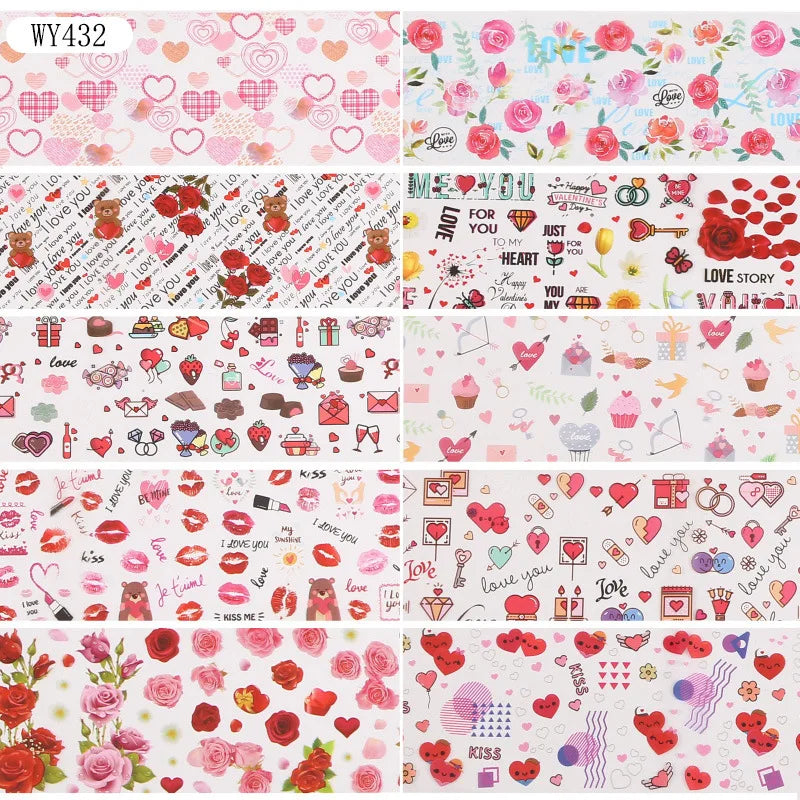 Nail Sticker Marble Pattern Nail Foil Nail Art Transfer Decals Slider Nail Water Decal Design Accessories Manicures Decorations