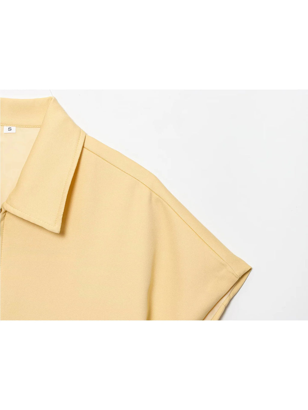 Women's Casual Zipper Jackets Streetwear New In Outerwears Women Bomber Jacket Yellow Fashion Chic Lady High Street Cropped