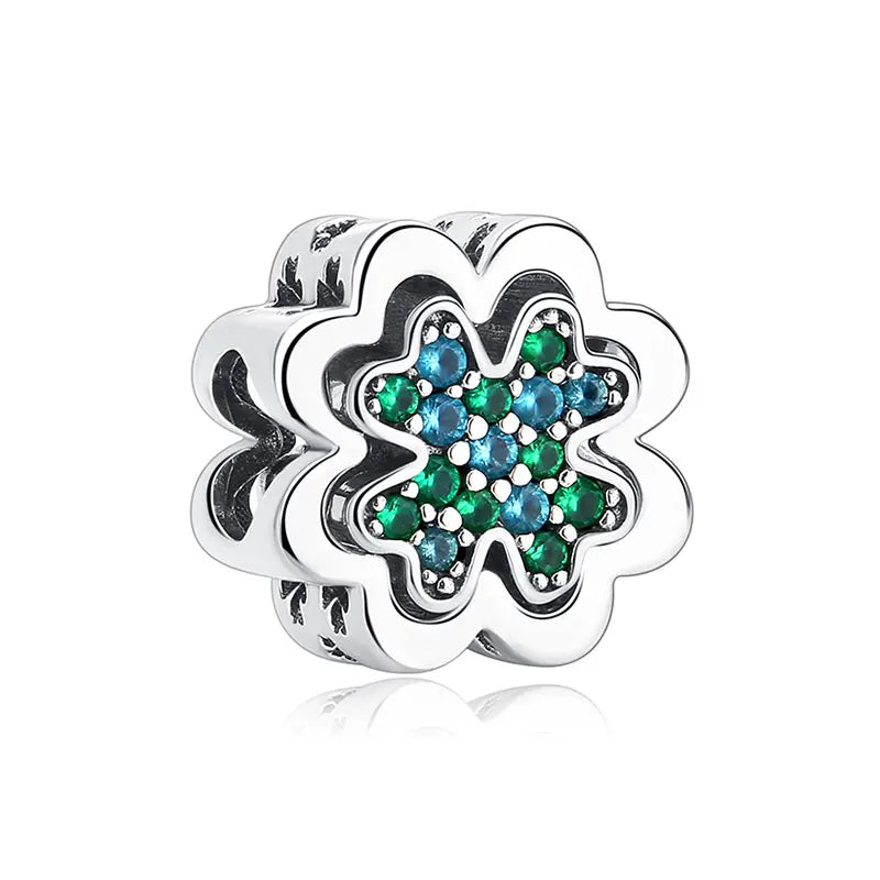 Original 925 Sterling Silver Charms Butterfly Firefly Lucky Clover Beads Fit Brand Bracelets Necklaces Diy Jewelry For Women