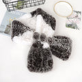 2025 Fashion Lady Genuine Rex Rabbit Fur Scarves Winter Women Real Rex Rabbit Fur Scarf Natural Warm Soft Rex Rabbit Fur Muffler