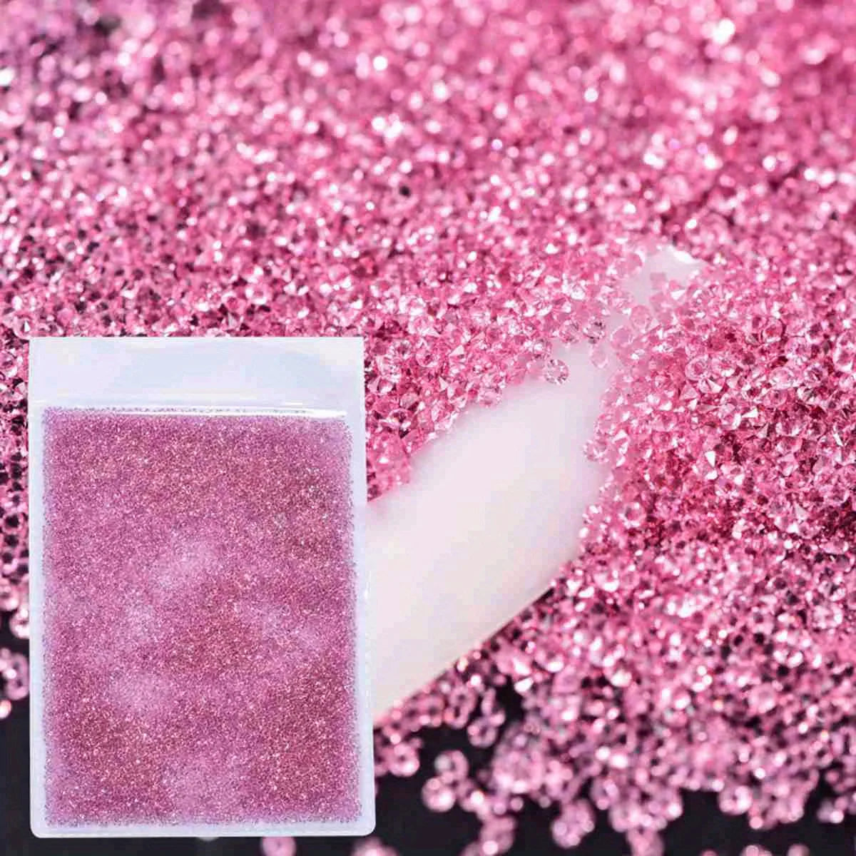 1440Pcs/Bag Glitter Caviar Nails Rhinestones Fairy Micro Crystal Beads 3D AB Crystal Nail Art Accessories DIY Design Manicure