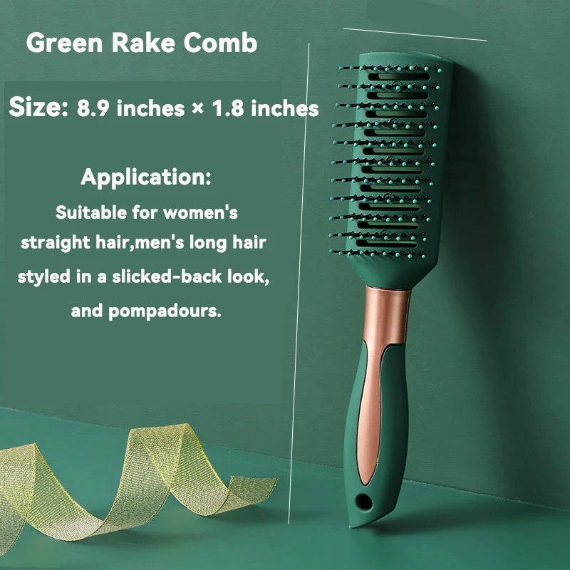 Massage combs with air cushions, various types, suitable for ladies' fluffy, smooth and straight long hair.
