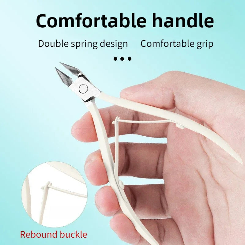 ‌Cuticle Scissors Stainless Steel Sharp Blade Durable Rust Free Nail Care Tool‌