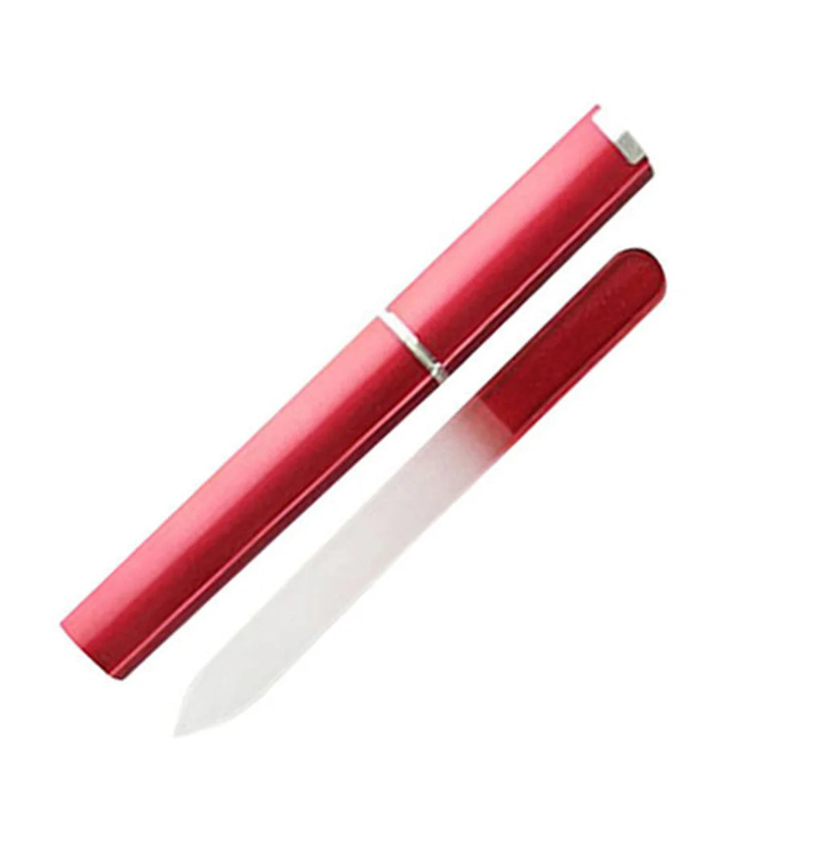 1pcs Professional Colorful Glass Nail Files strip Double-Sided Transparent Gradient Crystal Polished DIY Manicure Tools Supplies