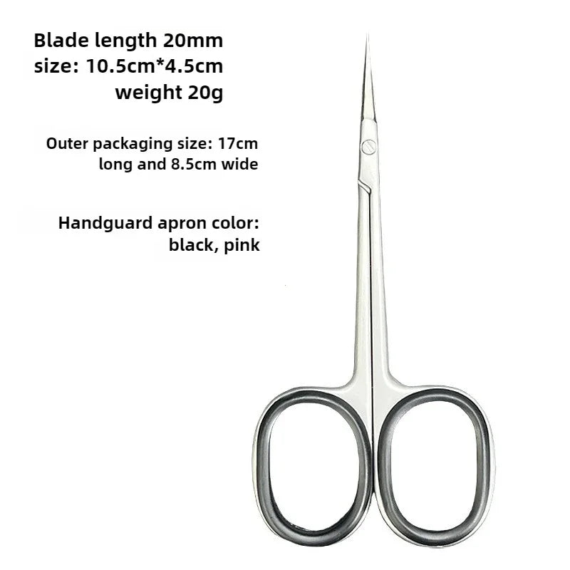 High Quality Warping Tip Cuticle Scissors anti-slippery handle Manicure Stainless Steel Nail skin Cuticle Trimmer Nippers