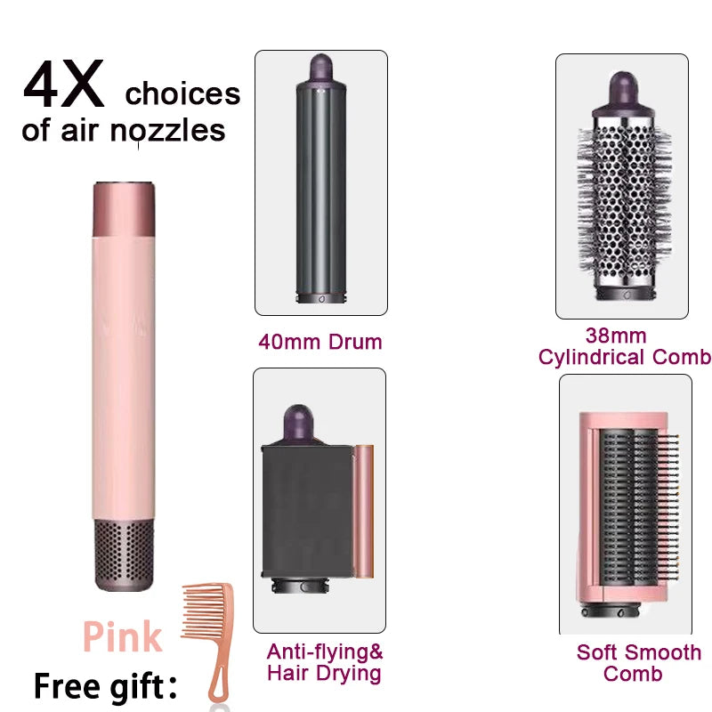 6IN1 Multi Hair Styler, 1300W High Power, Combines Drying, Straightening and Curling Functions, Suitable for Home and Salon Use