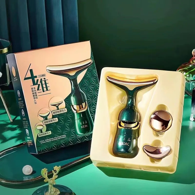 3-in-1 Facial Massager, Lifting and Firming Neck, Slimming Face, and Skin Rejuvenation Home Use Facial Massager, Beauty Tool.