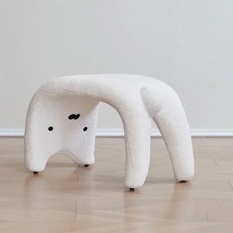 Nordic Cat Stool Relaxing Chair Sofa Modern Designer Creative Cat Stool Vanity Chair Makeup Bench Space Saving Furniture Gift