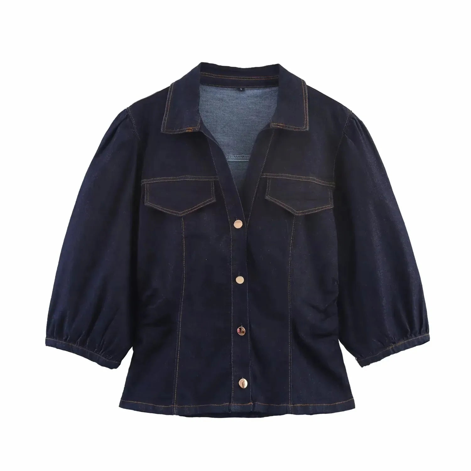 Women's 2025 Vintage Denim Set Single Breasted Lapel Shirt With High Waist Wide Leg Jeans Fall High Street Casual Outfit