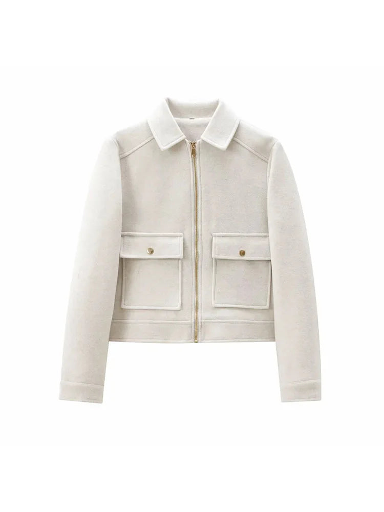 Women's Clothing Bomber Jacket Fast Selling Polychrome Zippers Jackets Fashion  Jacket Coat Lady Long-sleeved Top Autumn