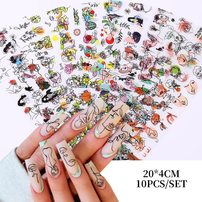 Nail Sticker Marble Pattern Nail Foil Nail Art Transfer Decals Slider Nail Water Decal Design Accessories Manicures Decorations