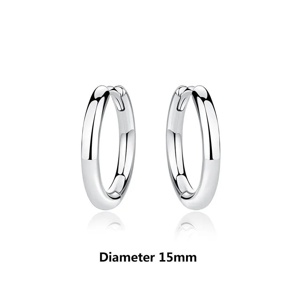 Original 925 Sterling Silver Earrings 2025 Stud Hoop Crystal Earings For Women Rose Gold Crown Heart Infinity Bee Earing Jewelry