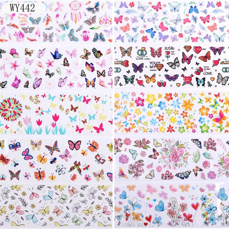 Nail Sticker Marble Pattern Nail Foil Nail Art Transfer Decals Slider Nail Water Decal Design Accessories Manicures Decorations