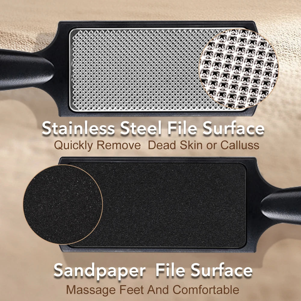 1Pcs Pedicure Tool Rasp Foot File Professional Foot Care Removes Hard Skin Callus Remover Feet Scrubber Wet & Dry Use