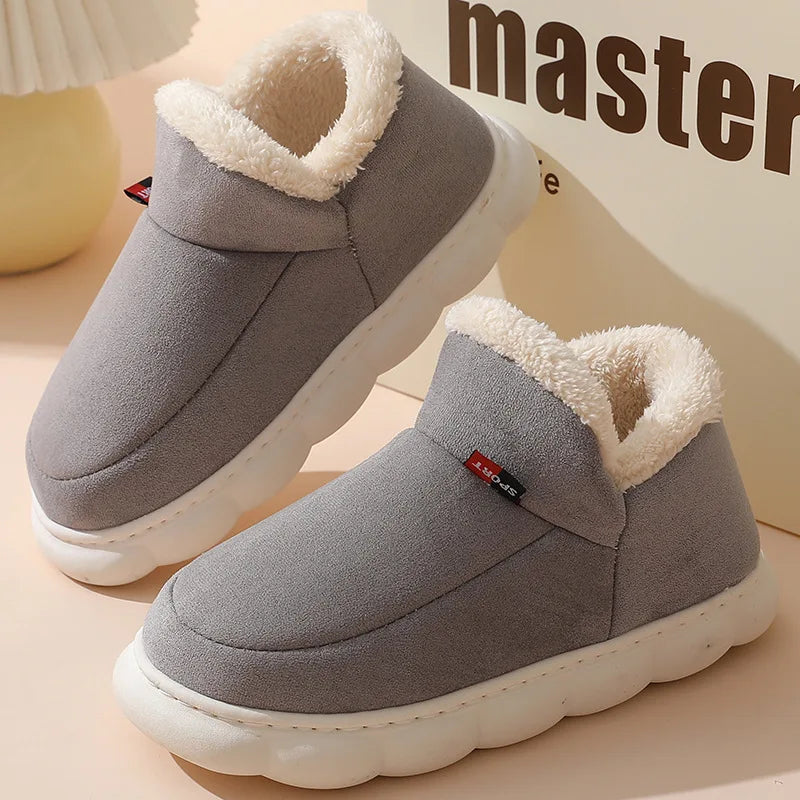 Eyriphy Warm Women Boots Fluffy Fuzzy Women Shoes Memory Foam House Shoes Winter Outdoor Snow Boots Plush Thick Sole Women Boots