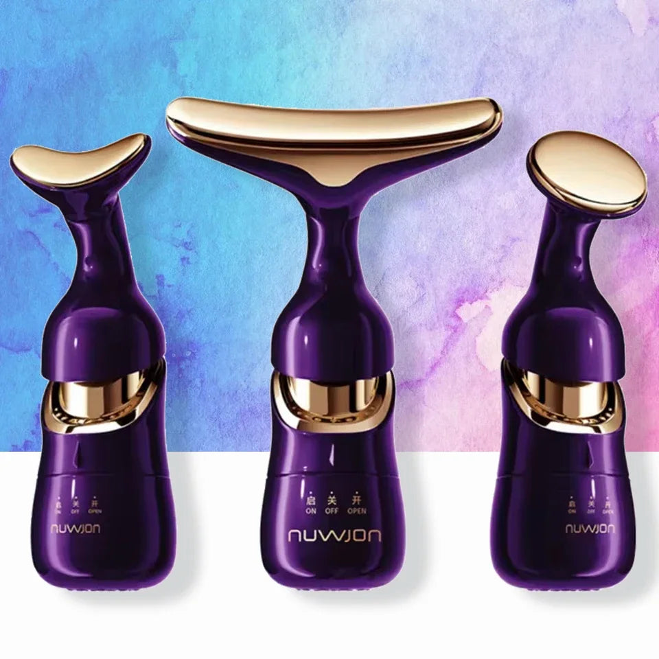 3-in-1 Facial Massager, Lifting and Firming Neck, Slimming Face, and Skin Rejuvenation Home Use Facial Massager, Beauty Tool.