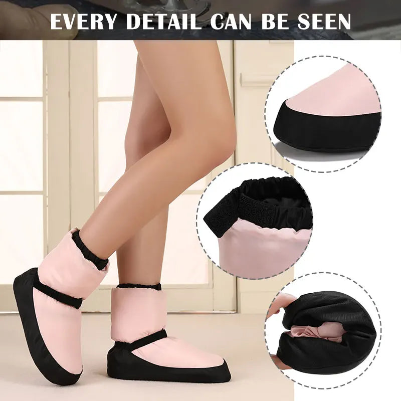 Winter Ballet Dance shoes cotton Dance boots Women Flat dancing shoes Adults soft thickened sole warm cotton Ballerina Boots