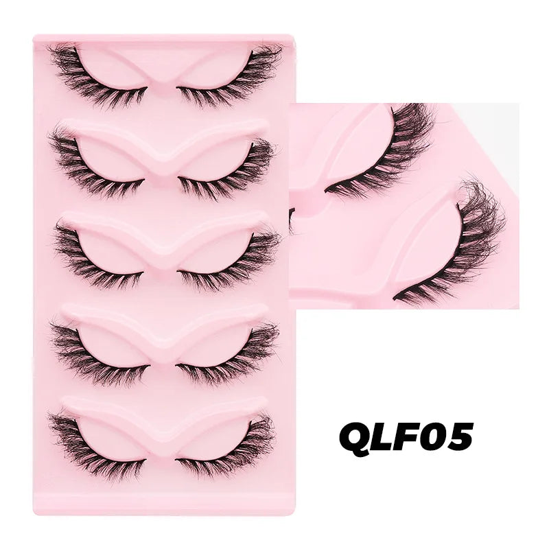 5/10/20 Pairs of False Eyelashes Set, Voluminous Curly Natural-looking Lashes, Lengthened & Thickened Winged Out Style