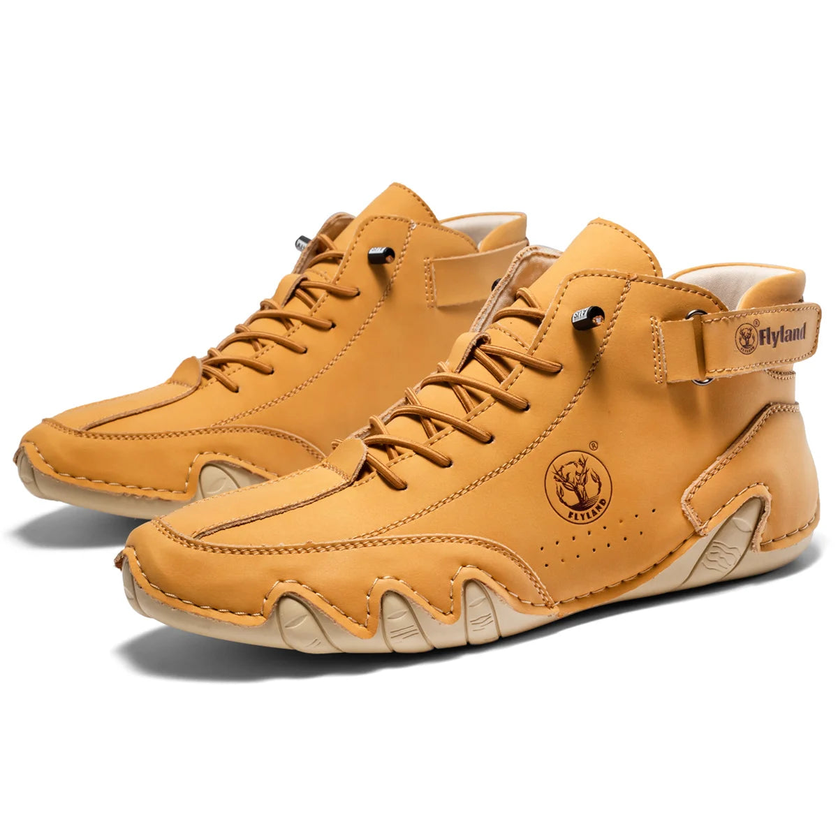 FLYLAND  Women's Fashion Sneakers Outdoor Leisure Ankle Boots Comfortable Driving Work Shoes