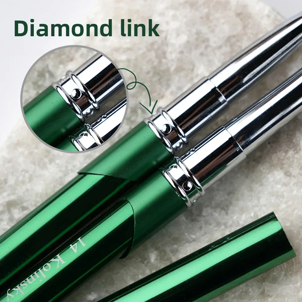 New High Quality Kolinsky Acrylic Nail Brush New Product Metal 100% Pure Kolinsky Brush for Acrylic Nails Sizes 2-18 Nail Tool