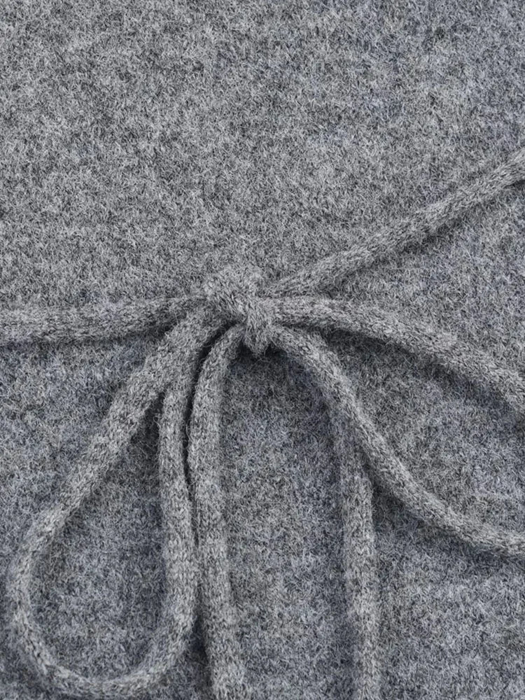 Women Autumn Winter New Knitted Sweater Coat Women Round Neck Pockets Single Button Solid Color Clothing Coat