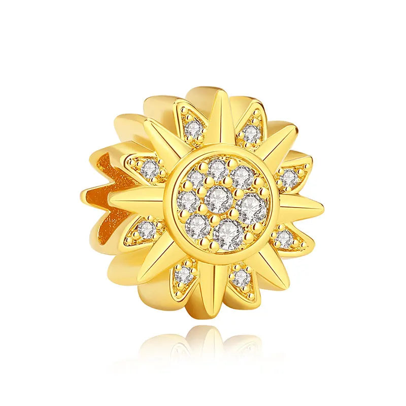 New Original 925 Sterling Silver Charms Star Moon Blue Crystal Glass Beads Fit Brand Bracelets Necklaces Jewelry For Women