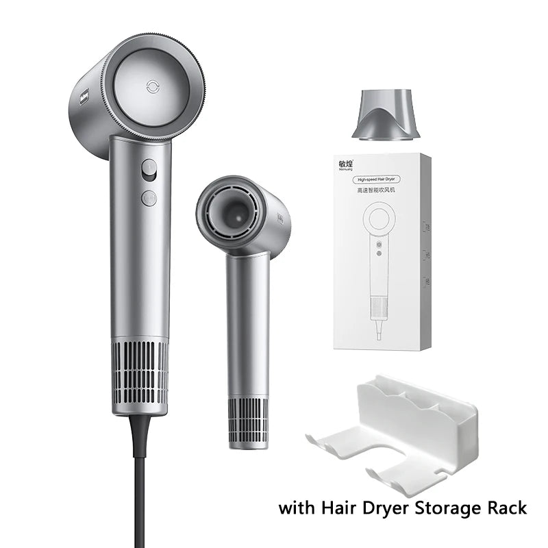 High-Speed Electric Hair Dryer Machine1600W Adjustable Temperature Professional Low Noise Fast Drying Anion Hair Care Blow Dryer