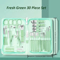30pcs Manicure Set Portable Stainless Steel Nail Cutter Trimming Tool Beauty Pedicure Kit Finger Care Nail Clipper Scissors Set