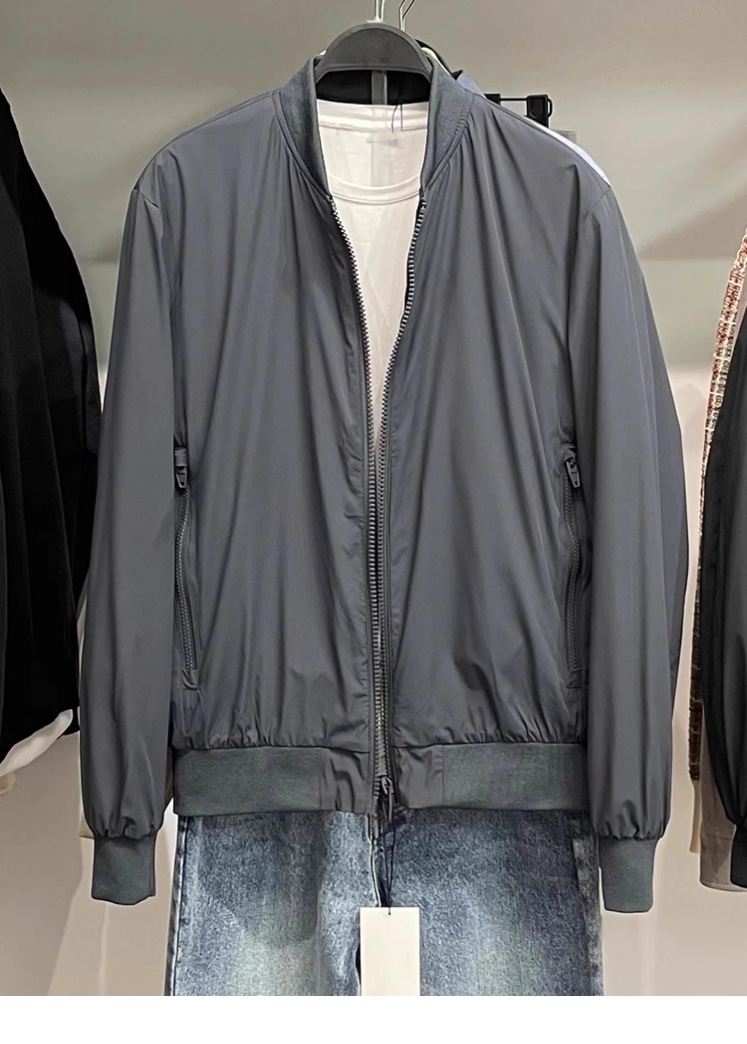 2025 men's new stand-up collar long sleeve casual cotton jacket Pilot warm cargo outdoor jacket for men