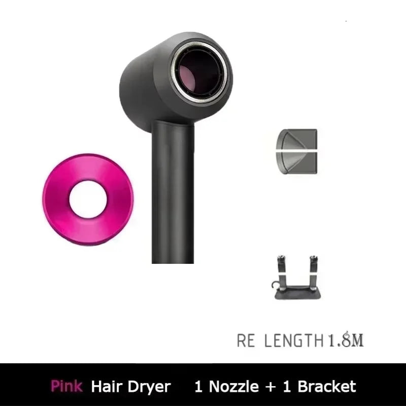 Professional negative ion hair dryer for home high-speed leafless constant temperature hair dryer quickly drying with curly nozz