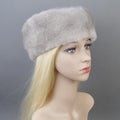 2025 Women Winter Elegant European and American Fashion Women Fashion Real Mink Fur Cap 100% Real Natural Whole Fur Mink Fur Hat