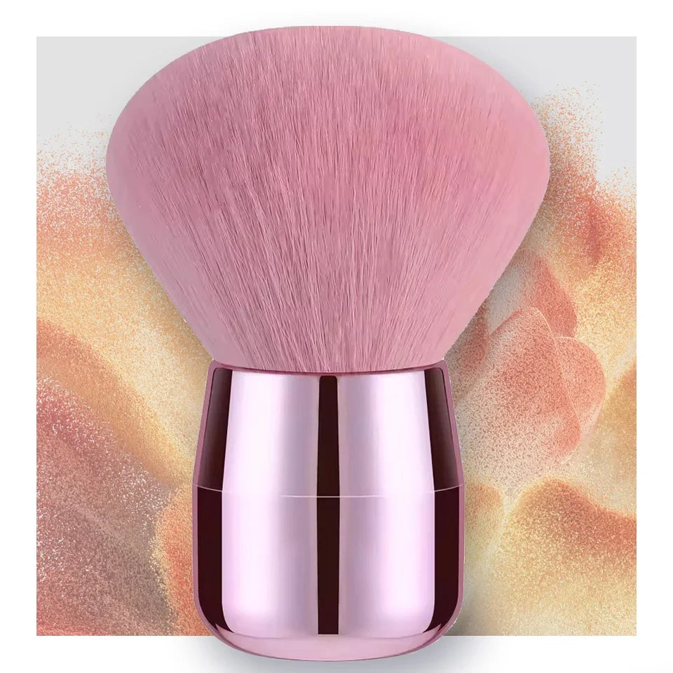 Fluffy Soft Mushroom Head Loose Powder Makeup Brush, Angled Contour Brush, Large Powder Contour Blush Makeup Brush