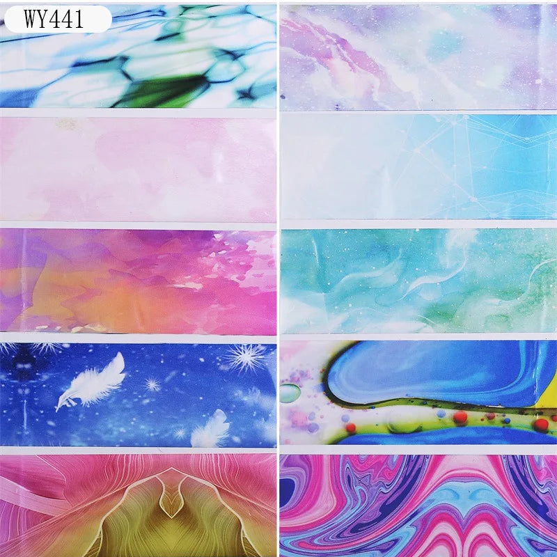 Nail Sticker Marble Pattern Nail Foil Nail Art Transfer Decals Slider Nail Water Decal Design Accessories Manicures Decorations