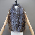 Women Real Fox Fur Scarf Fashion Lady Winter Warm Soft Knitted Real Fox Fur Neckerchief Quality Natural Fox Fur Ring Scarves