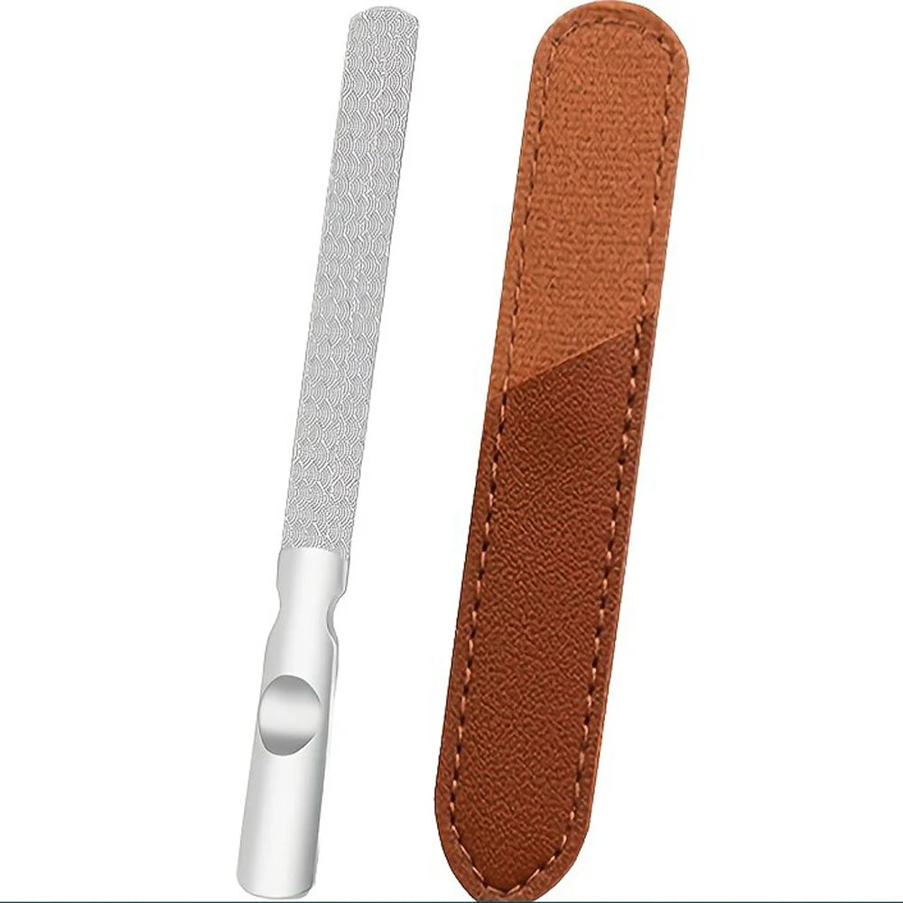 Double Sided Nail Files Stainless Steel Manicure Pedicure Grooming for Professional Finger Toe Nail Care Tools