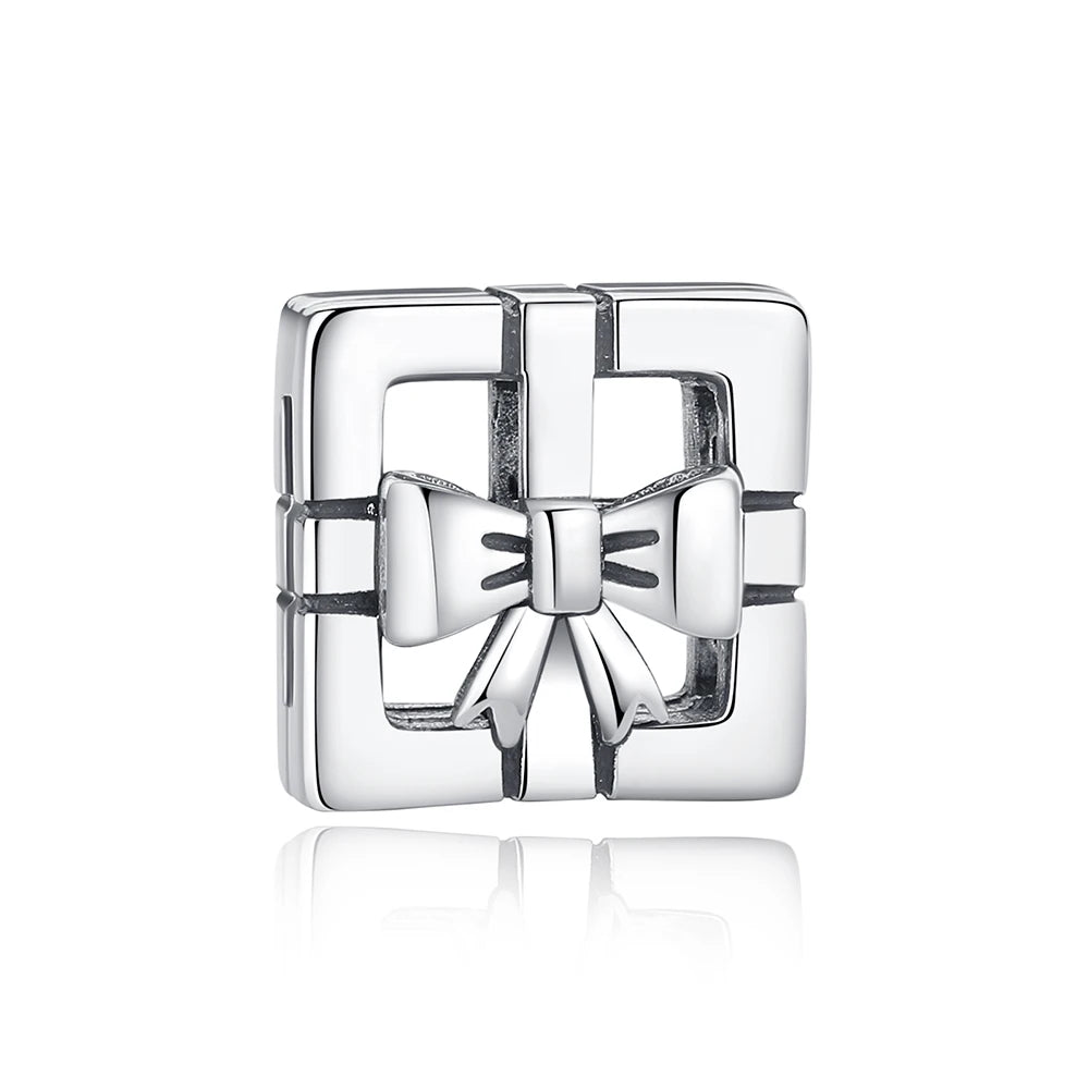 925 Sterling Silver Charms Beads Original Reflections Clip Heart Clover Crown Charm Fit Brand Bracelets Jewelry For Women