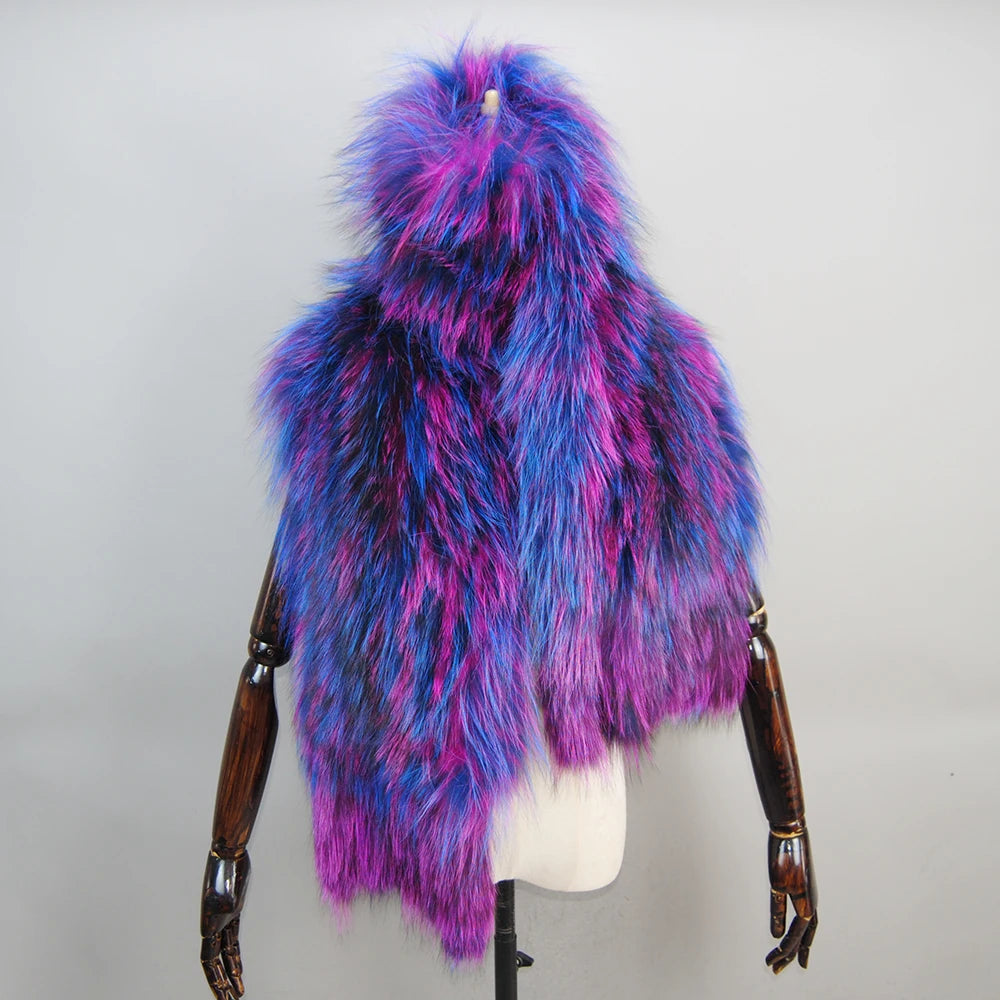Genuine Real Fox Fur Collar Shawl 100% Natural Fox Scarf For Women Neck Warm Fur Muffler Real Fox Fur Big Scarves Female Wrap