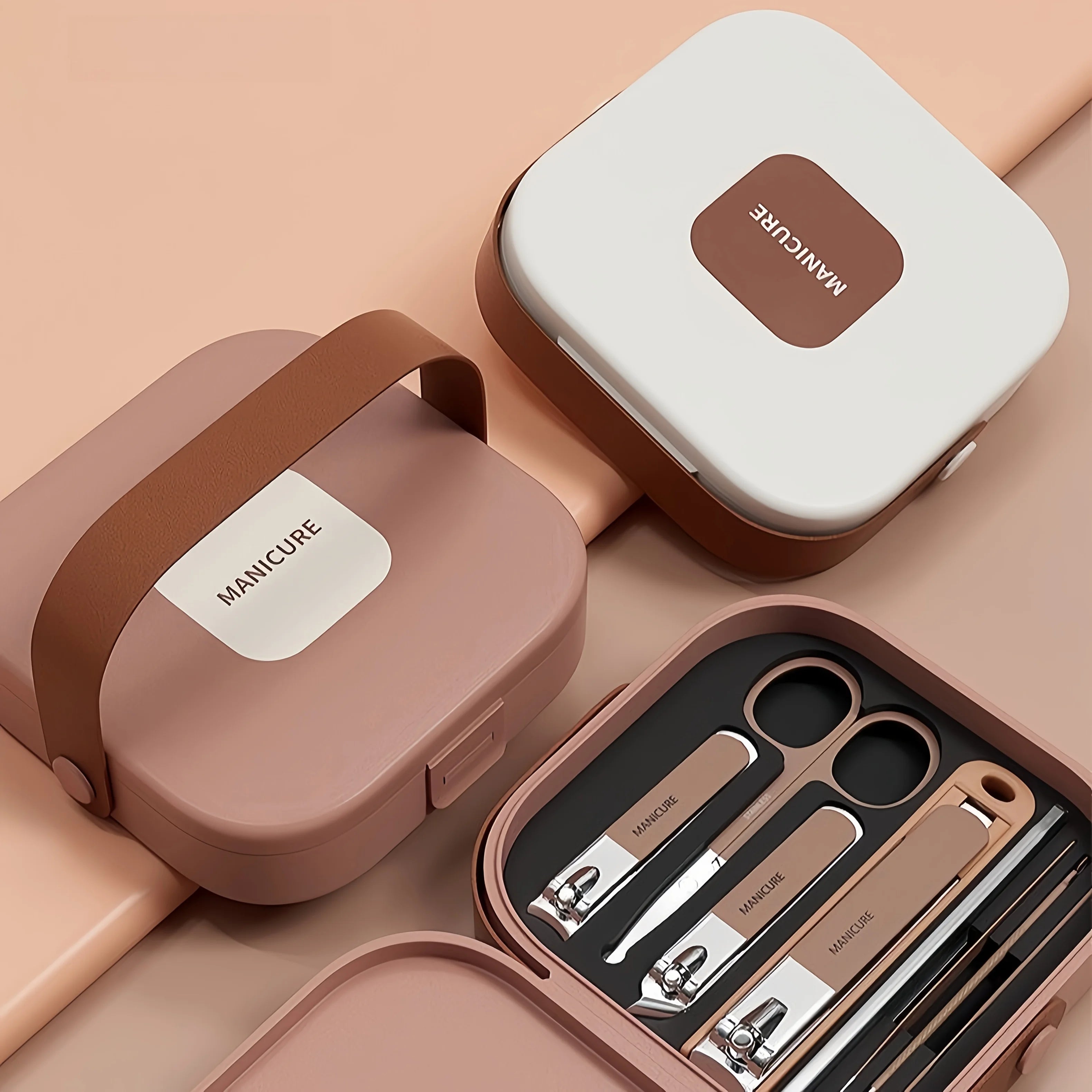 Spill-Proof Nail Cutter Set with Stainless Steel Nail Clippers Nail File Care Tools Beauty Kit for Men and Women Christmas Gift