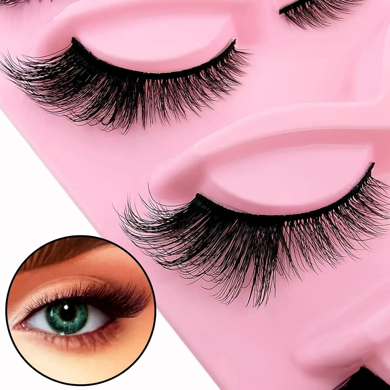 5/10/20 Pairs of False Eyelashes Set, Voluminous Curly Natural-looking Lashes, Lengthened & Thickened Winged Out Style